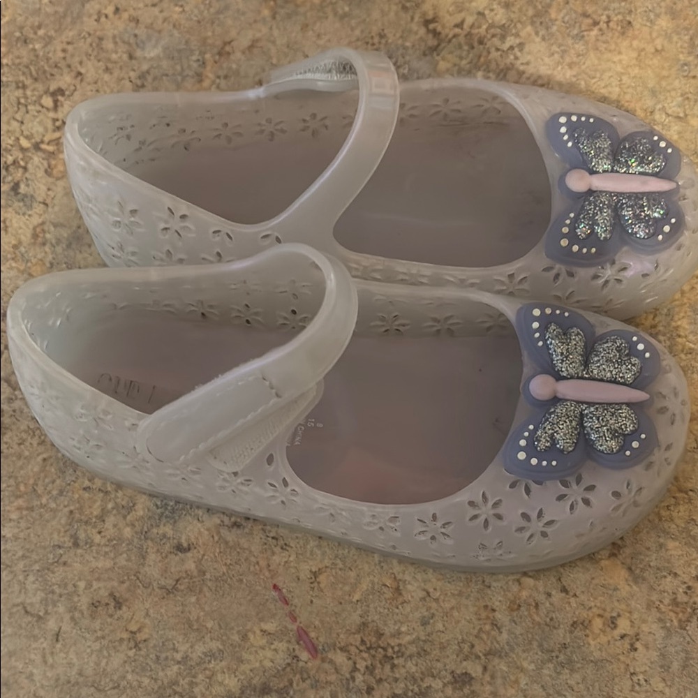 Old Navy Purple and White Dress Shoes with Sparkly Embellishments